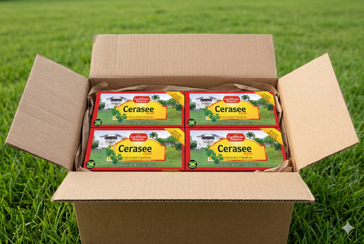 Four boxes of Caribbean Dreams Cerasee Tea